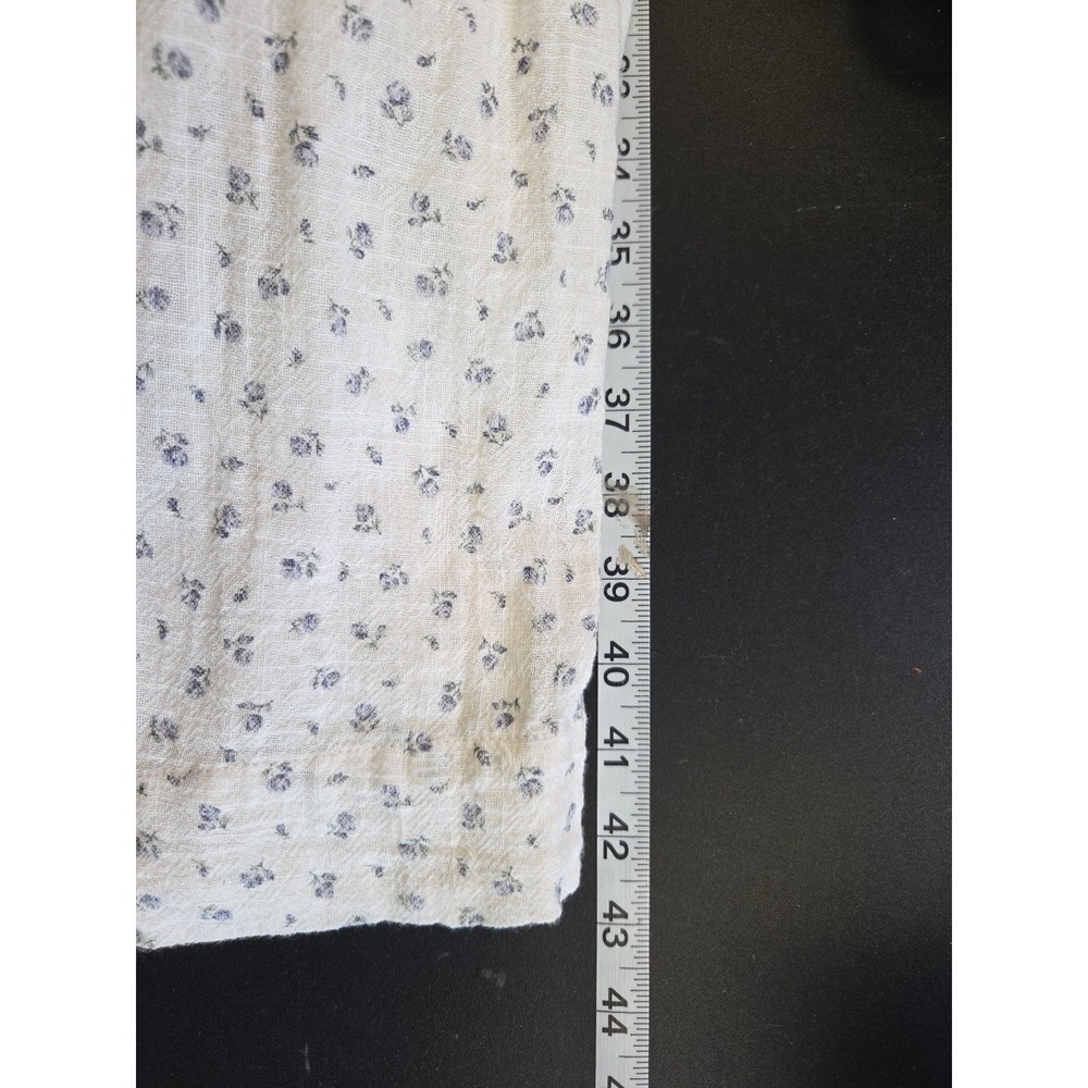 Karlie Floral Embroidered Cotton Gauze Tiered Midi Dress Calico - Size Small - Picture 14 of 14
